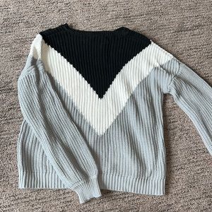 Knit color block Sweater